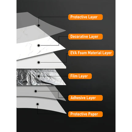 NordWall Marble Series — Peel & Stick Wall Tiles | 60×30cm | Glossy Finish