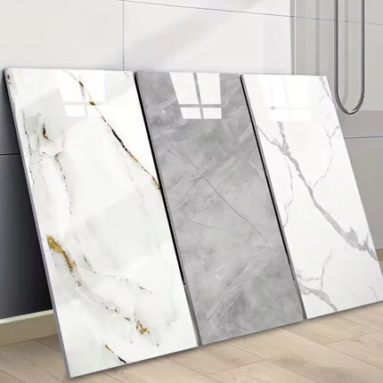 NordWall Marble Series — Peel & Stick Wall Tiles | 60×30cm | Glossy Finish