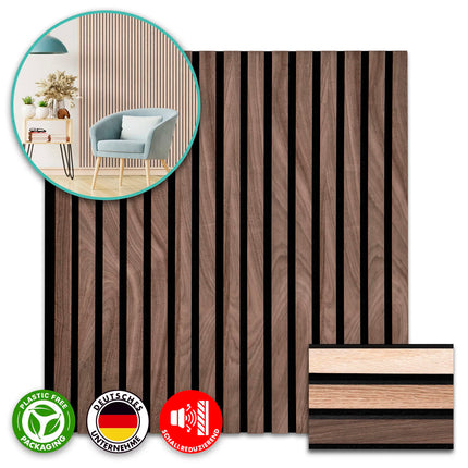 NordWall Acoustic Series — Real Wood Veneer Slat Wall Panels | Sound Absorption