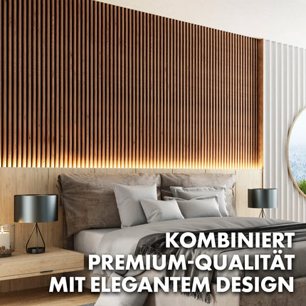 NordWall Acoustic Series — Real Wood Veneer Slat Wall Panels | Sound Absorption